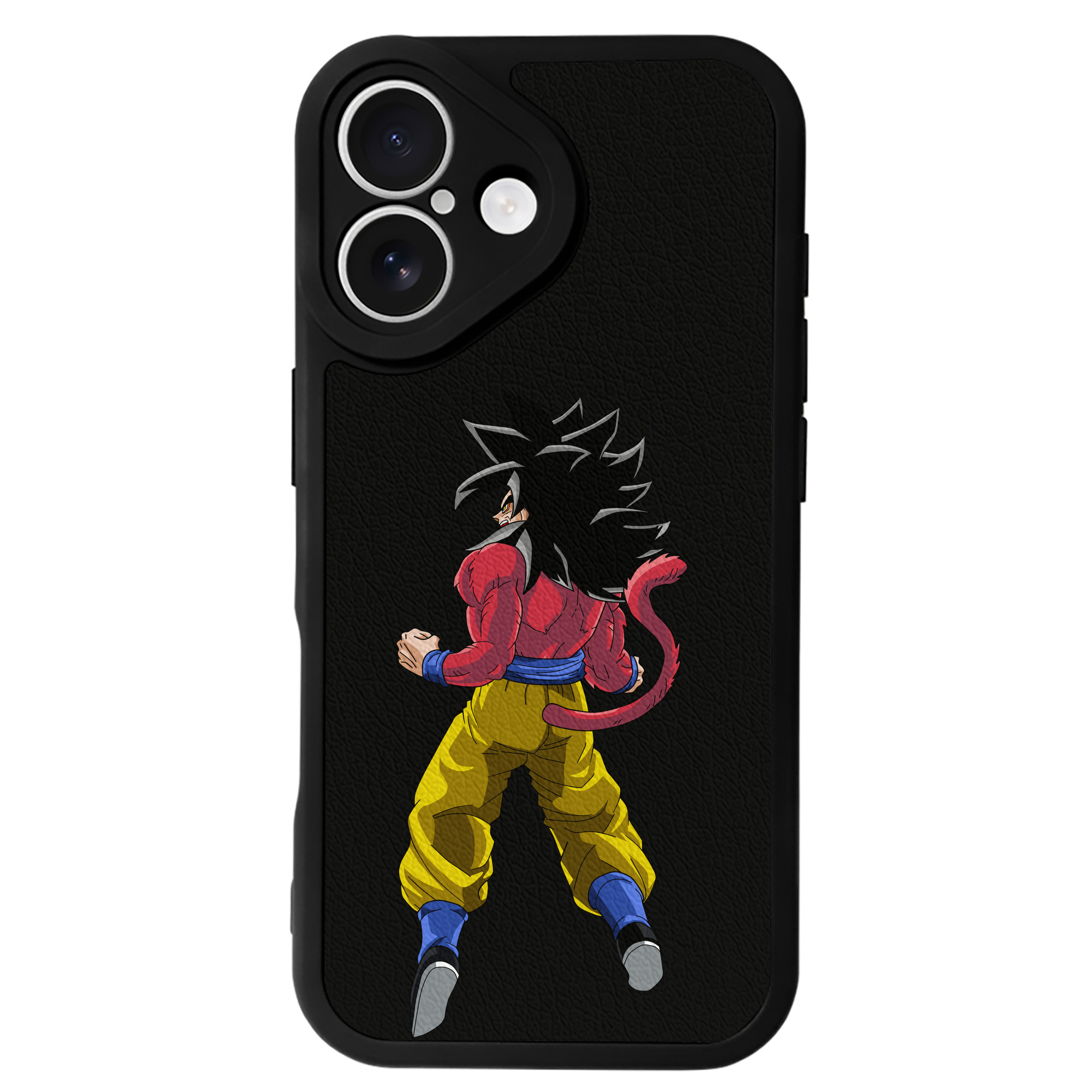 （画像用） ドラゴンボール 孫悟空（そん ごくう）Son Goku カカロット DRAGON BALL Kakarotto 【iPhone 16シリーズ対応】シリコンスマホケース（レザー調） 材質：シリコン